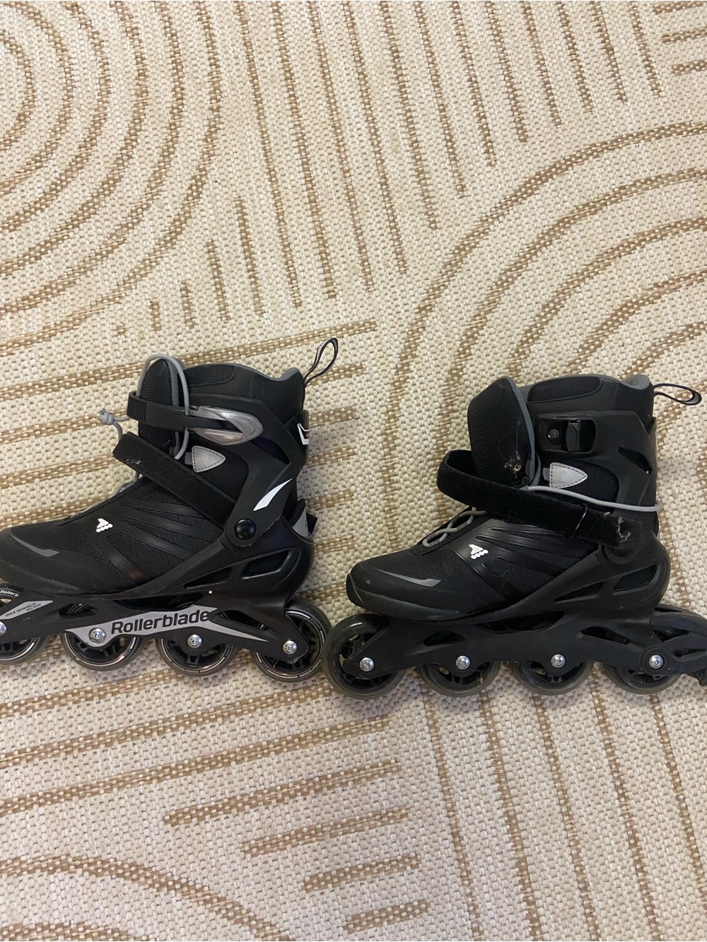 Rollerblade Black Inline Skates - Adjustable Adult Size
